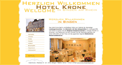 Desktop Screenshot of hotel-krone-bingen.de